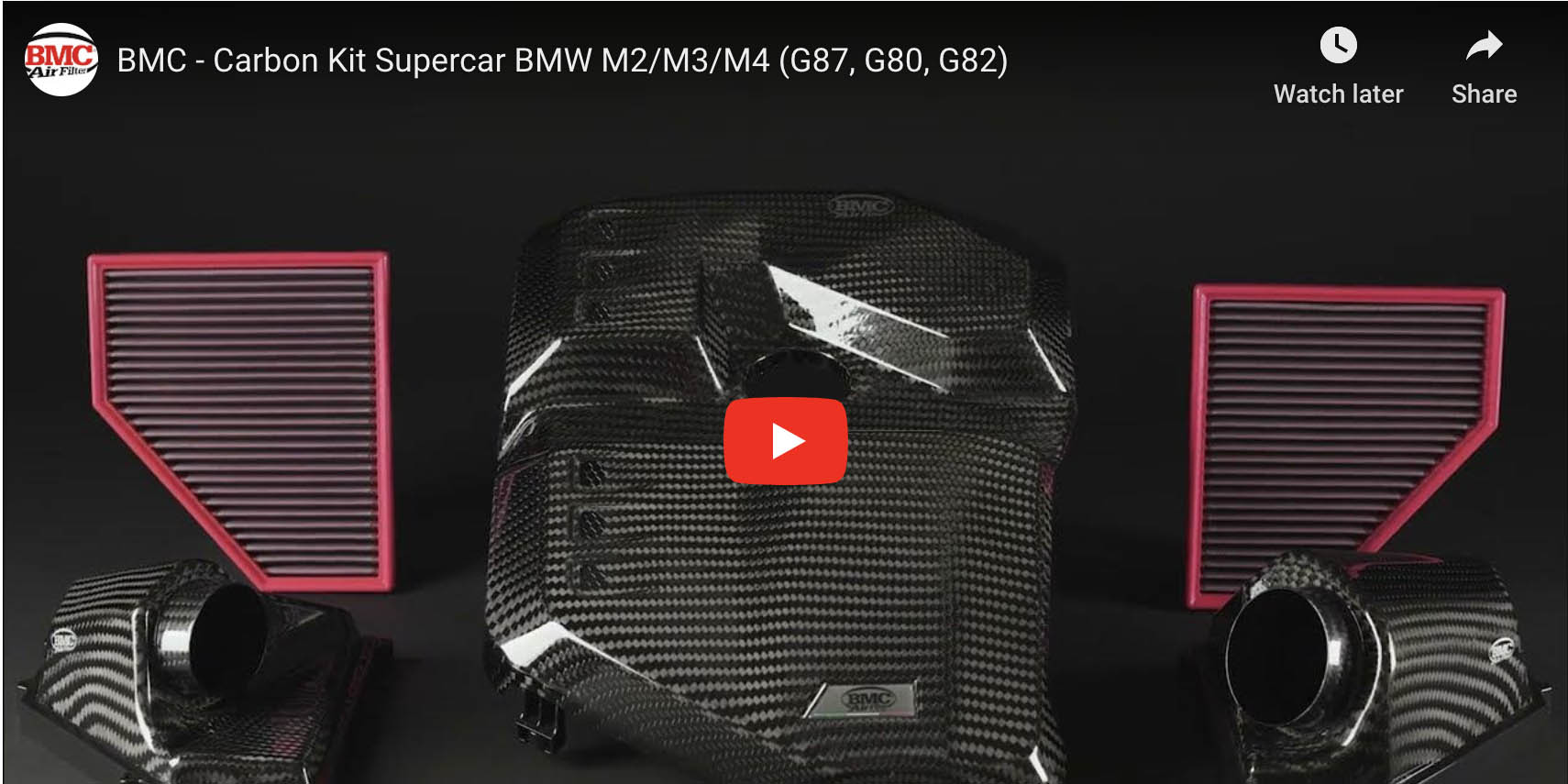 BMC Carbon Kit Supercar - European Performance Filters