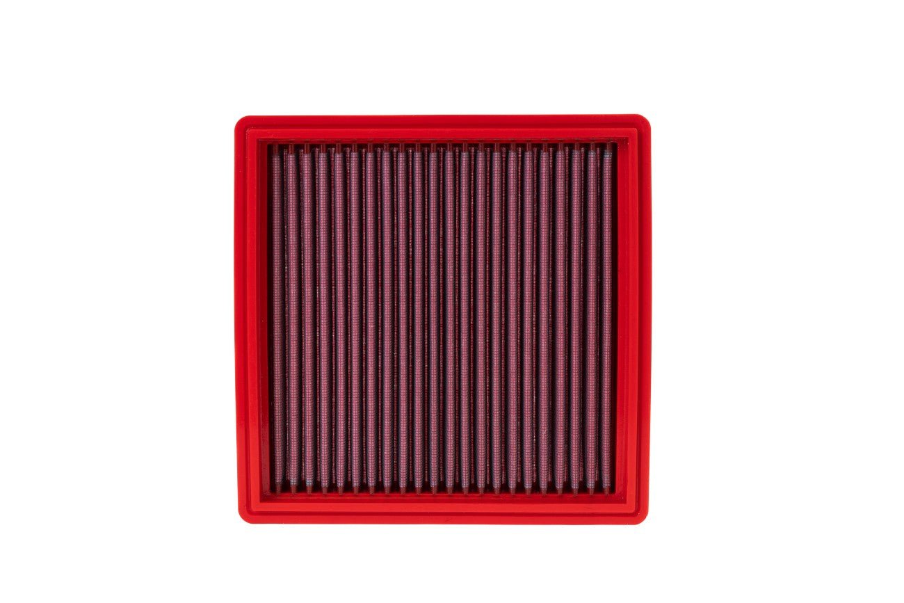 Red BMC panel air filter FB286/08 for a classic Porsche 911 3.2 Carrera (1984–1989) – washable high-flow replacement.