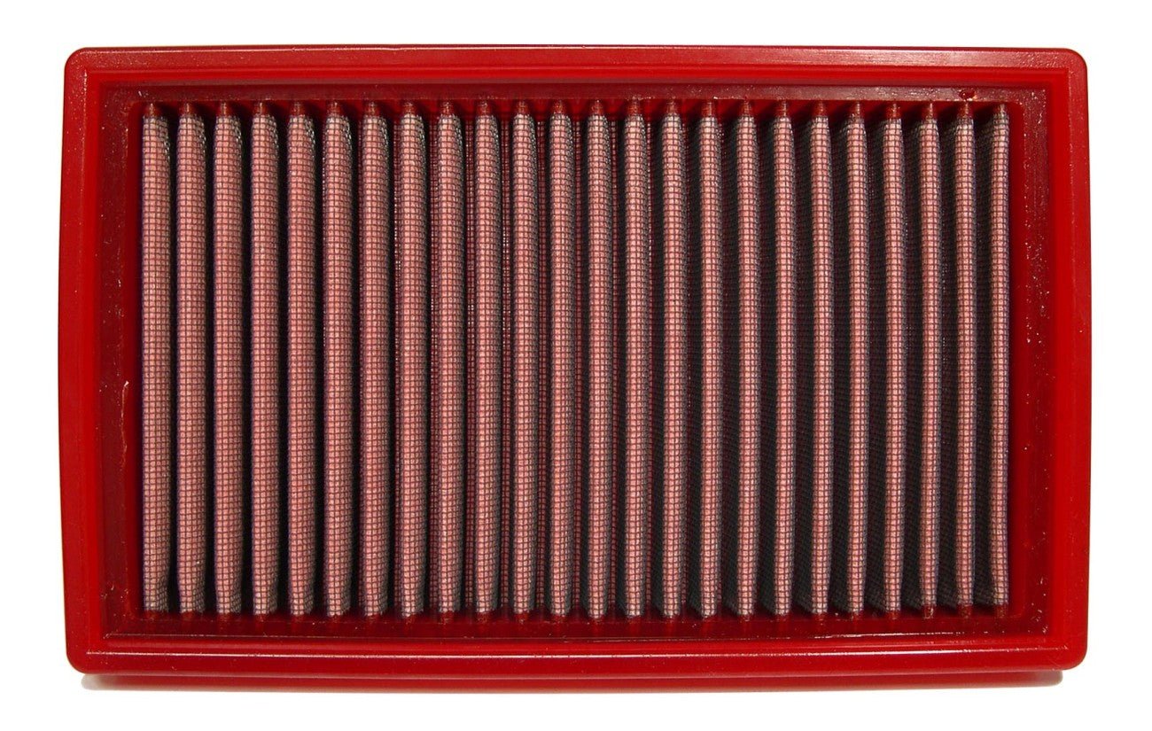 Red BMC panel air filter FB468/20 for a Porsche 911 (997) 3.8 Carrera S (2006–2008) – washable high-flow panel filter for enhanced throttle response.