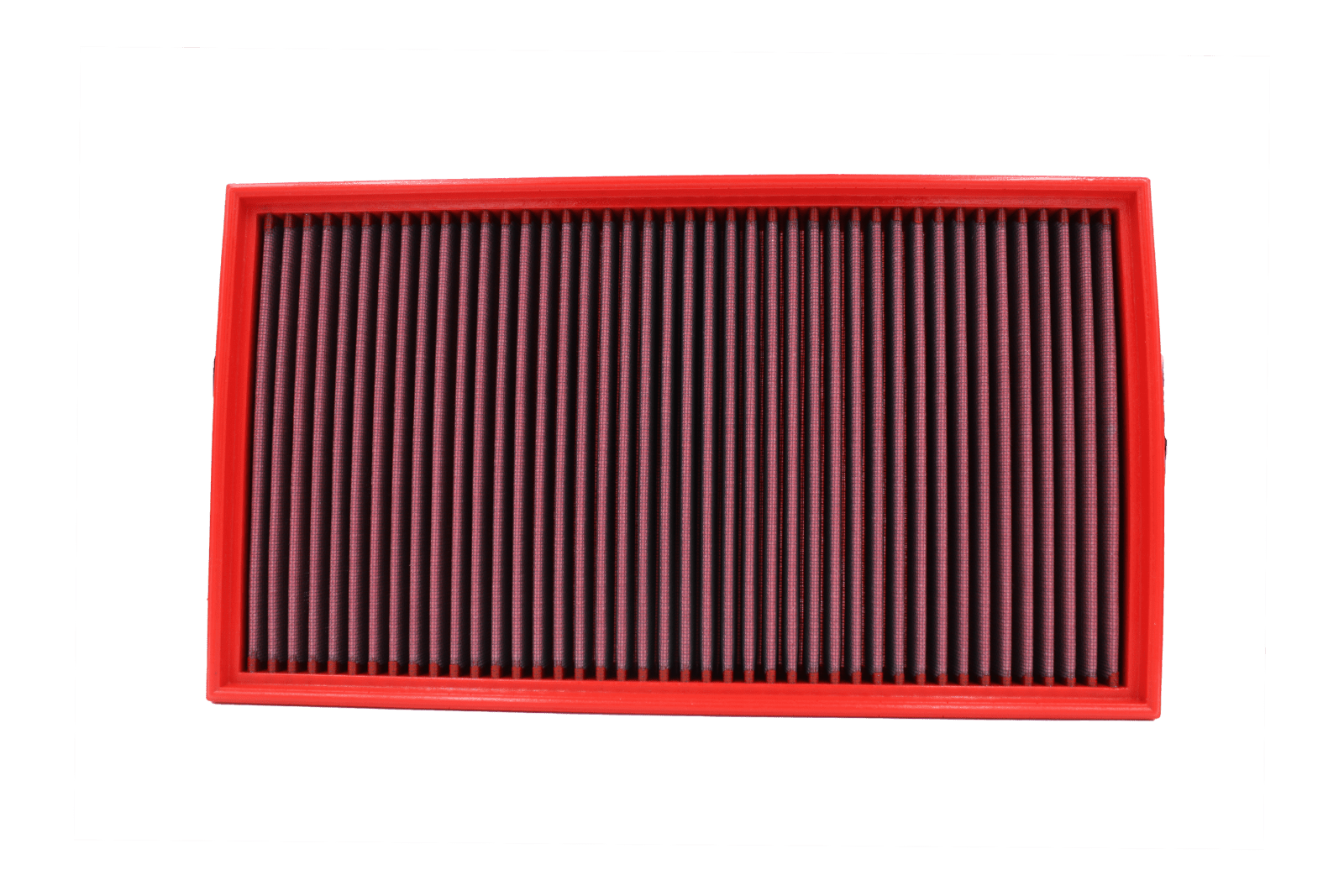 BMC FB546/20 red cotton replacement panel air filter, face-on view
