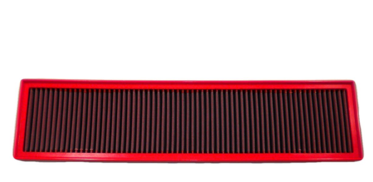 Red BMC panel air filter FB798/20 for a Porsche 991 Turbo or Turbo S (2013–2019) – washable high-flow replacement