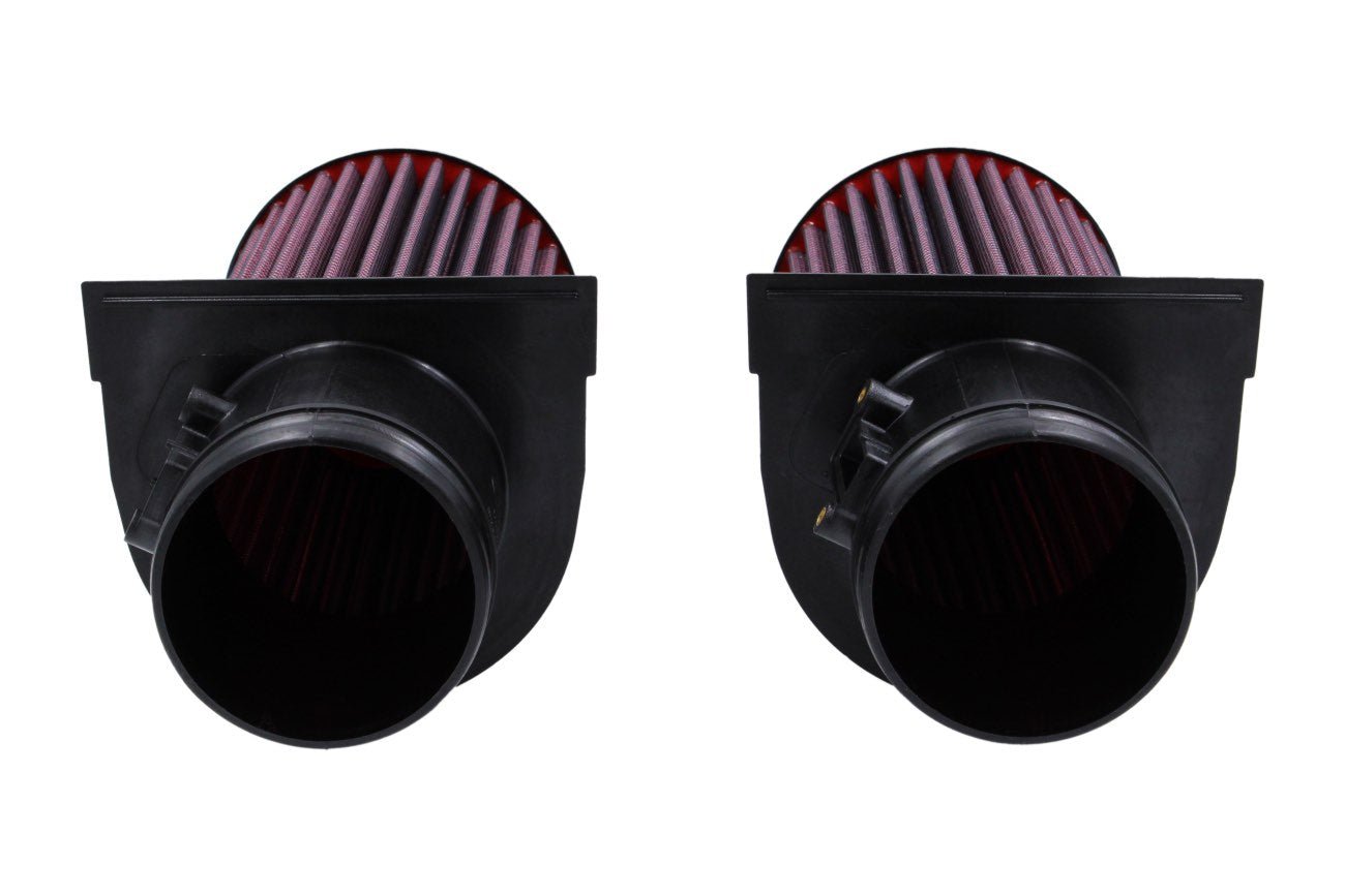 Bottom shot of BMC FB807/08 reusable cylindrical air filter for Lamborghini Huracan