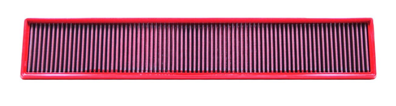 Red BMC panel air filter FB986/20 for a Porsche Panamera II (971) – washable high-flow replacement for V6, V8, Turbo, Hybrid, and Diesel models.