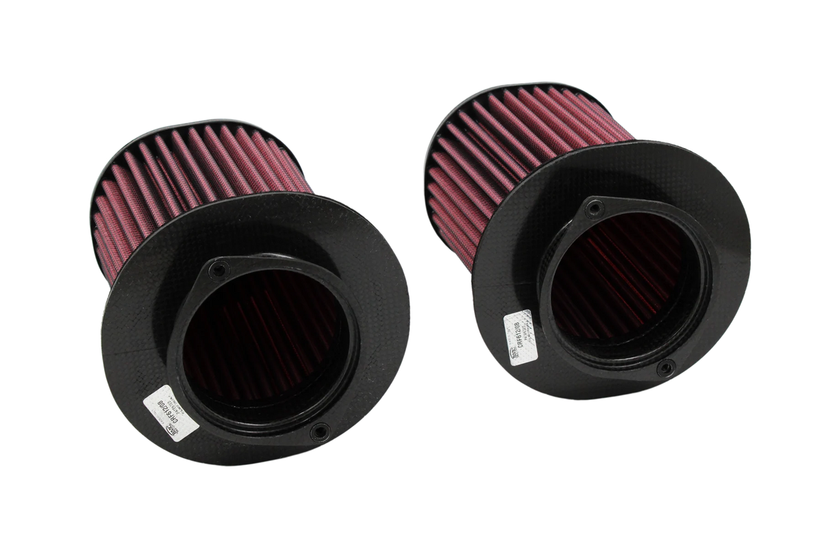 BMC CRF612/08 Carbon Racing Filter kit for Audi R8 4.2 V8 - Rear opening view