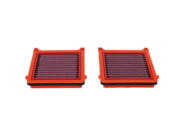 BMC FM01096 washable motorcycle air filter – alternate low-edge view