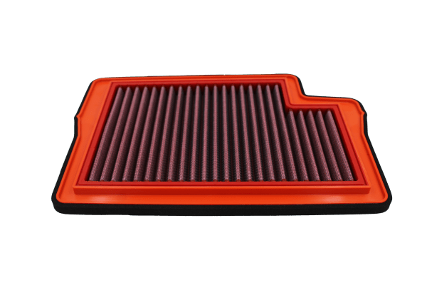 BMC FM01119 washable motorcycle air filter – low front-edge view