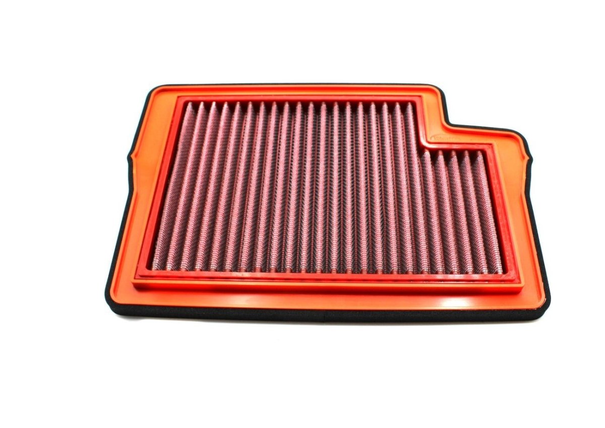 BMC FM01119 washable motorcycle air filter – straight-on filter-face view