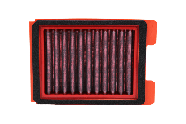 BMC FM01157 washable motorcycle air filter – front three-quarter view