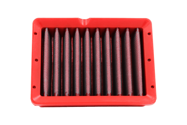 BMC FM01162 washable motorcycle air filter – front three-quarter view