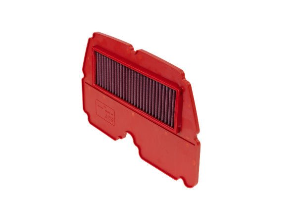 BMC FM114/04 washable motorcycle air filter – low front-edge view