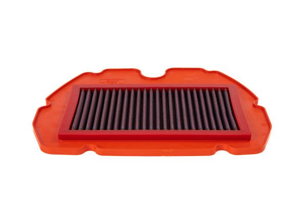 BMC FM115/04 washable motorcycle air filter – low front-edge view