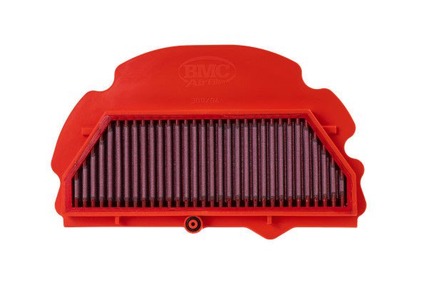 BMC FM300/04 washable motorcycle air filter – front three-quarter view