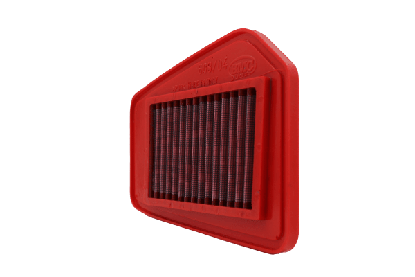 BMC FM609/04 washable motorcycle air filter – low front-edge view