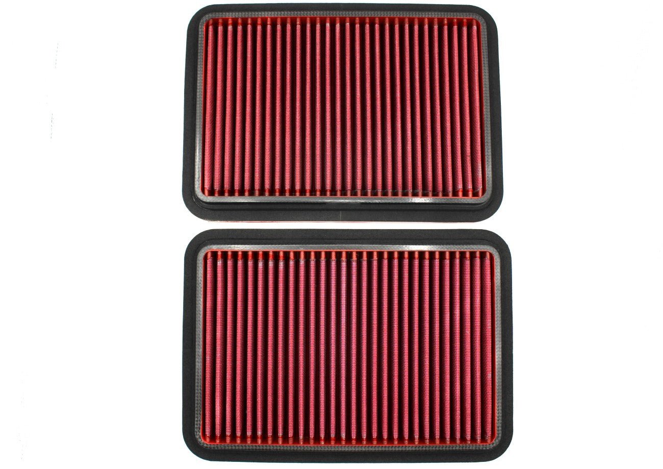 Bottom view of BMC CRF726/01 washable carbon filter – Lamborghini Aventador fitment