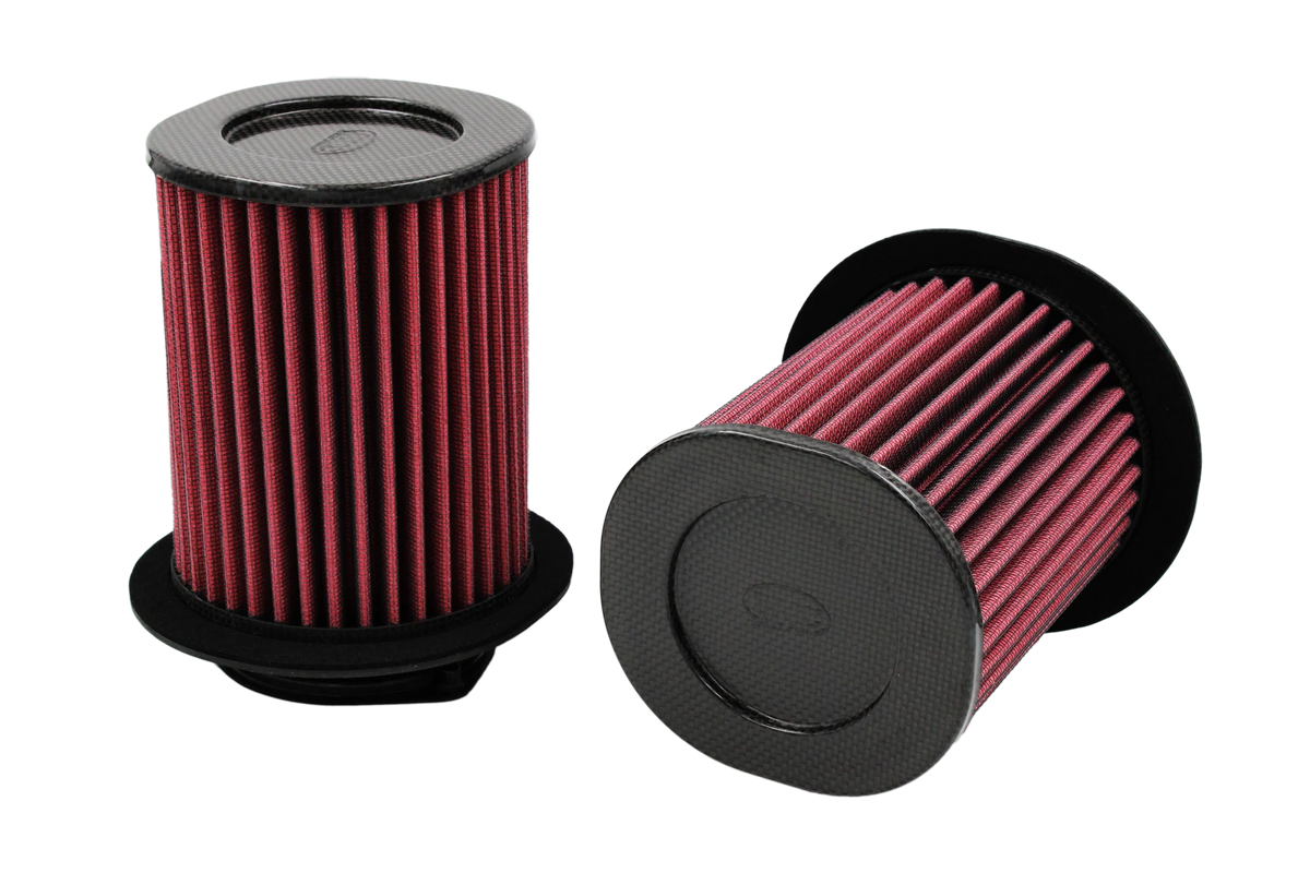 BMC CRF612/08 Carbon Racing Filter kit for Audi R8 4.2 V8 - Angled view
