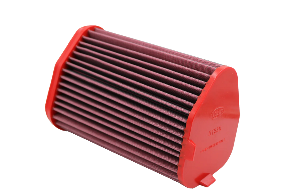 BMC FB01236 Porsche Carrera GTS and Carrera 4 GTS air filter, side view of the pleated media