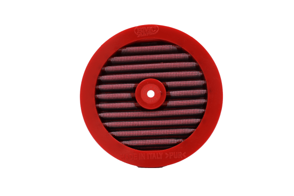 BMC FM01000/08 washable motorcycle air filter – top-down outlet-face view
