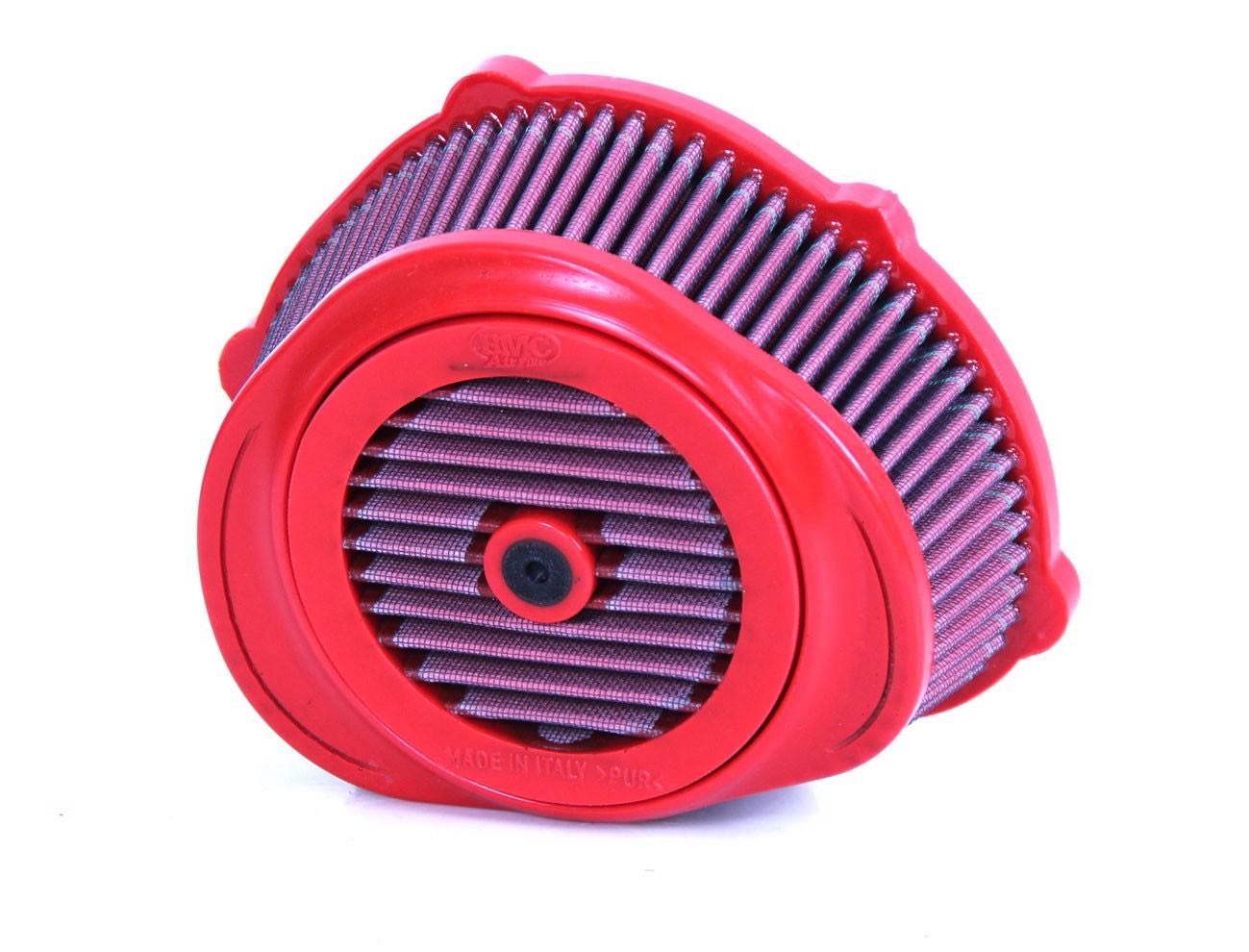 BMC FM01000/08 washable motorcycle air filter – front three-quarter view