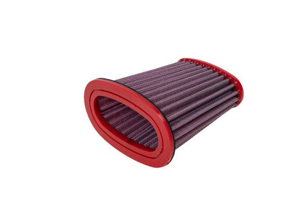 BMC FM01013 washable motorcycle air filter – horizontal inlet-opening view