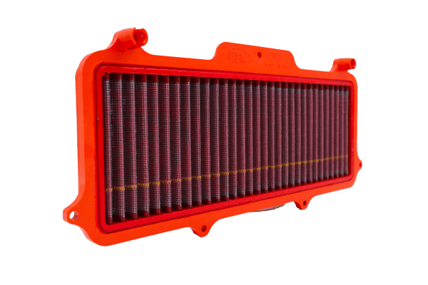 BMC FM01032 washable motorcycle air filter – side-profile view