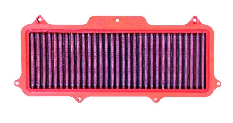 BMC FM01032 washable motorcycle air filter – straight-on filter-face view