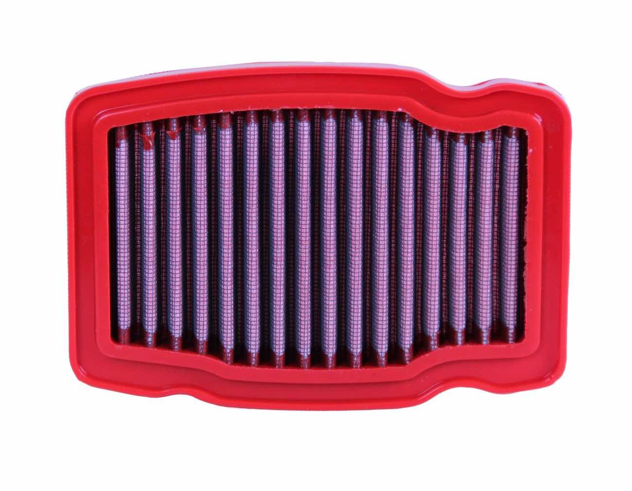 BMC FM01035 washable motorcycle air filter – straight-on filter-face view
