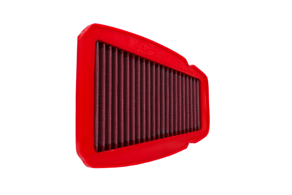BMC FM01057 washable motorcycle air filter – side-profile view