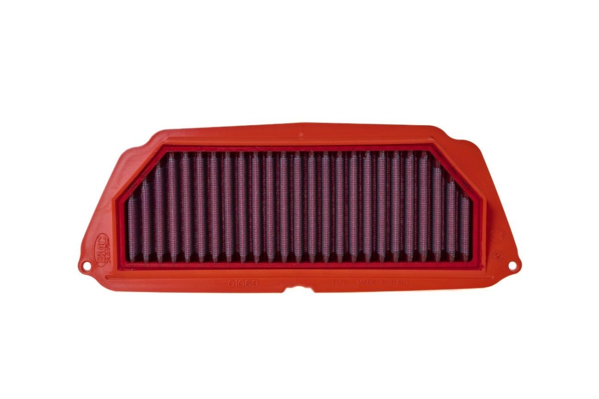 BMC FM01069RACE Race motorcycle air filter – side-profile view