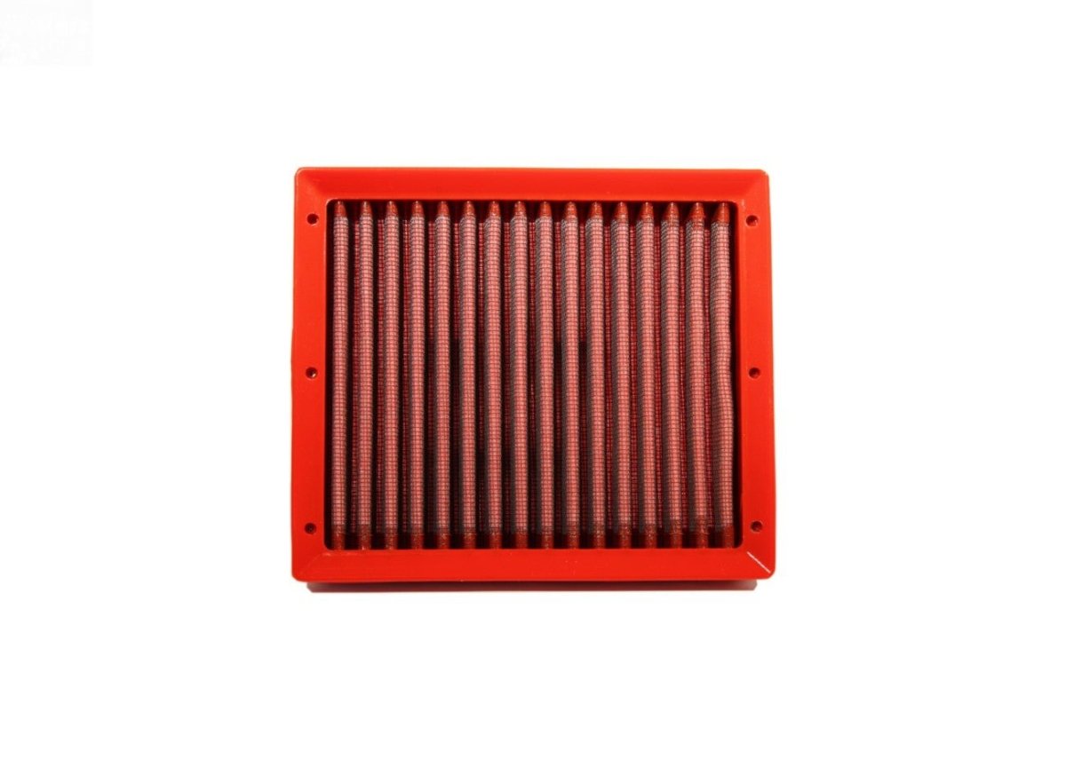 BMC FM01077 washable motorcycle air filter – straight-on filter-face view