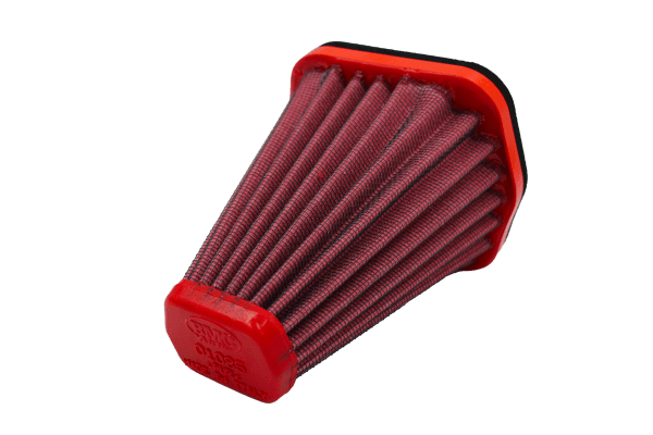 BMC FM01085 washable motorcycle air filter – horizontal pleat and end-cap view