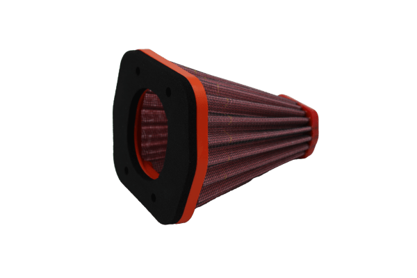 BMC FM01085RACE Race motorcycle air filter – upright pleated-side view