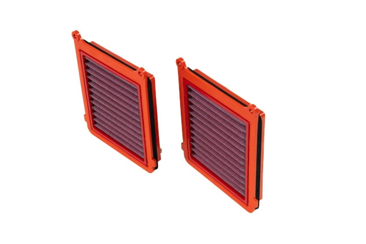 BMC FM01096 washable motorcycle air filter – side-profile view