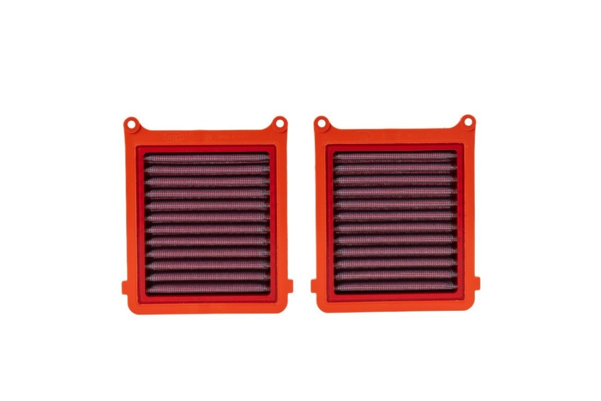 BMC FM01096 washable motorcycle air filter – straight-on filter-face view