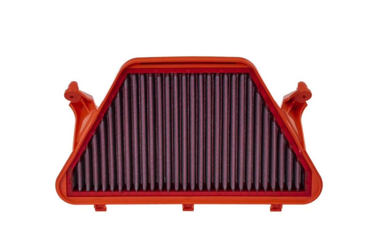 BMC FM01097 washable motorcycle air filter – straight-on filter-face view