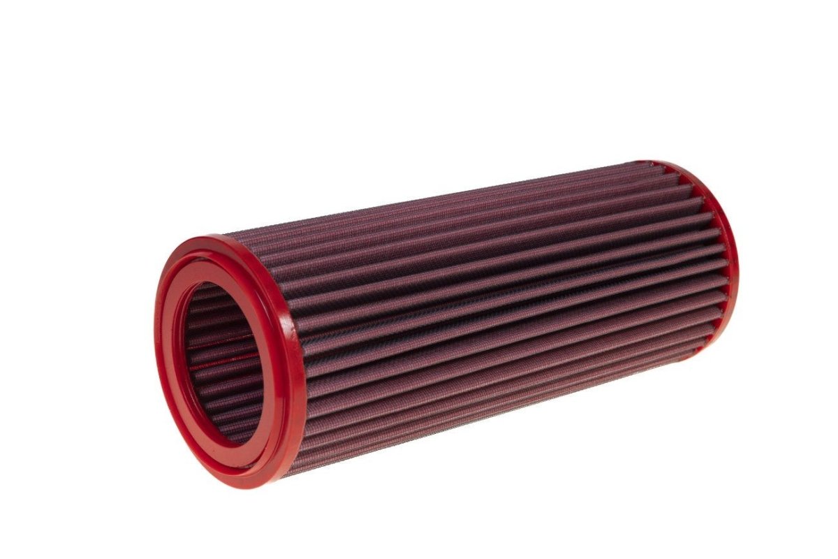 BMC FM01122 washable motorcycle air filter – horizontal inlet-opening view
