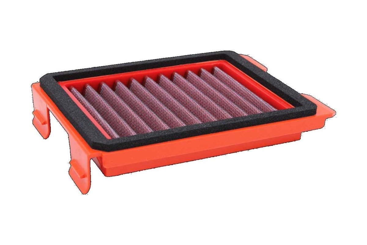 BMC FM01157 washable motorcycle air filter – straight-on filter-face view