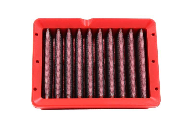 BMC FM01162 washable motorcycle air filter – straight-on filter-face view