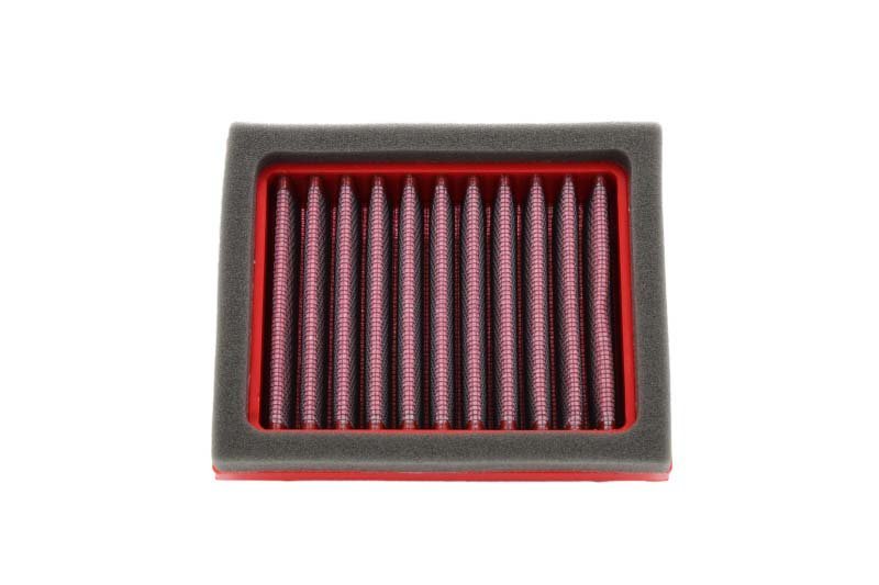 BMC FM01163 washable motorcycle air filter – straight-on filter-face view