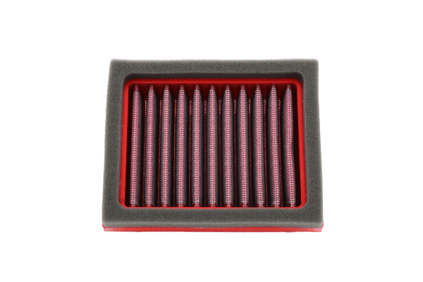 BMC FM01163 washable motorcycle air filter – front three-quarter view