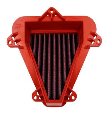 BMC FM01181 washable motorcycle air filter – front three-quarter view