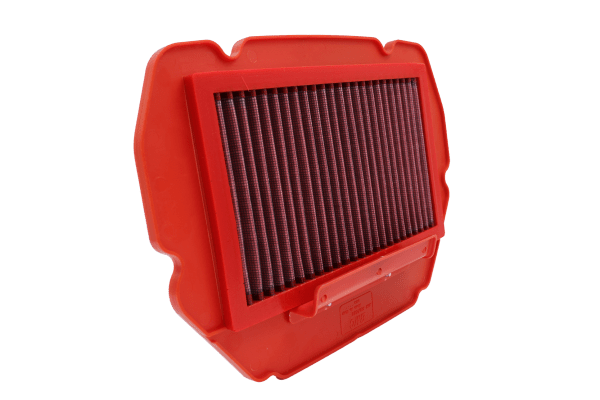 BMC FM115/14 washable motorcycle air filter – low front-edge view
