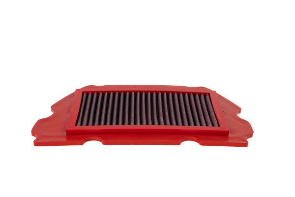 BMC FM160/04 washable motorcycle air filter – low front-edge view