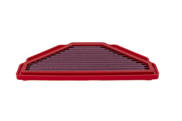 BMC FM172/03 washable motorcycle air filter – low front-edge view