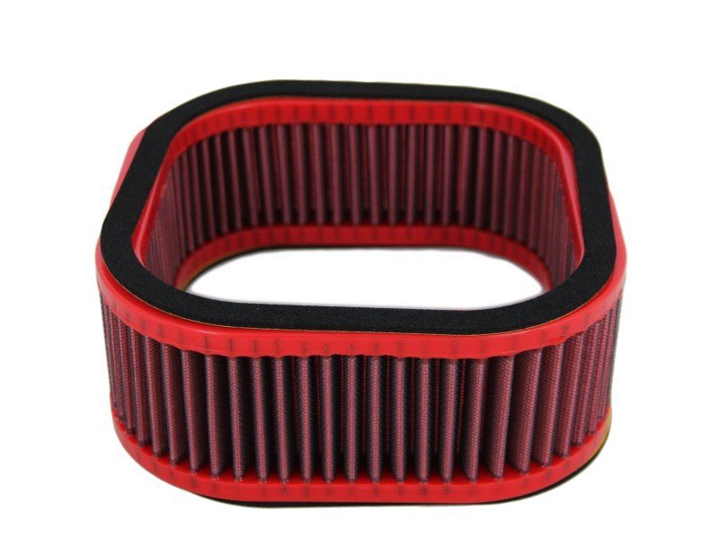 BMC FM361/06 washable motorcycle air filter – front three-quarter view of loop-shaped filter