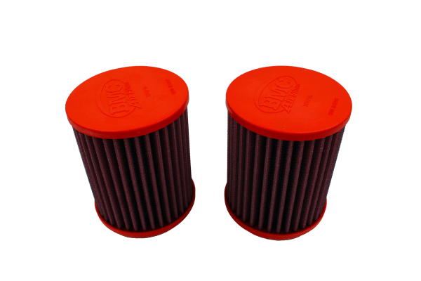BMC FM374/16 washable motorcycle air filter – alternate paired end-cap view