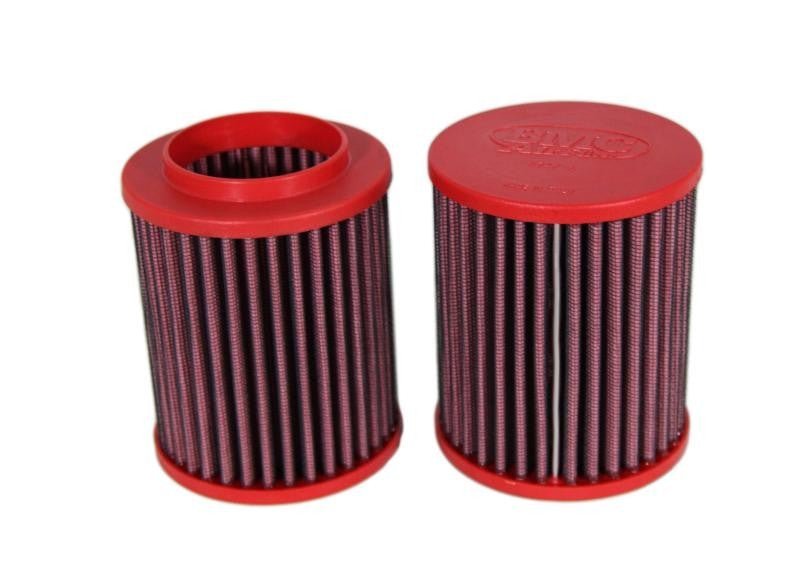 BMC FM374/16RACE Race motorcycle air filter – paired filters upright side view