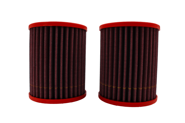 BMC FM374/16RACE Race motorcycle air filter – paired filters end-cap view