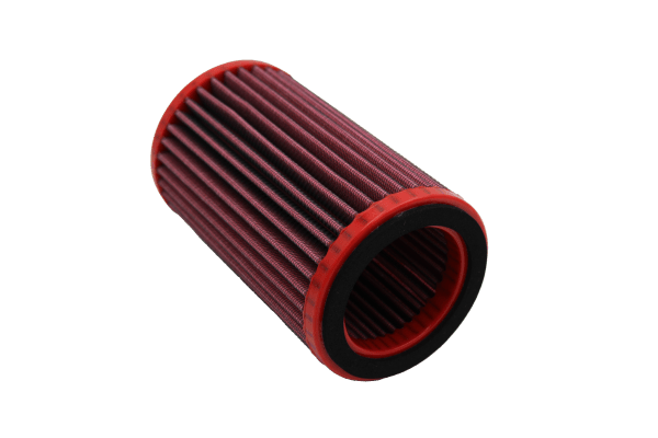 BMC FM375/12 washable motorcycle air filter – angled inlet-opening view
