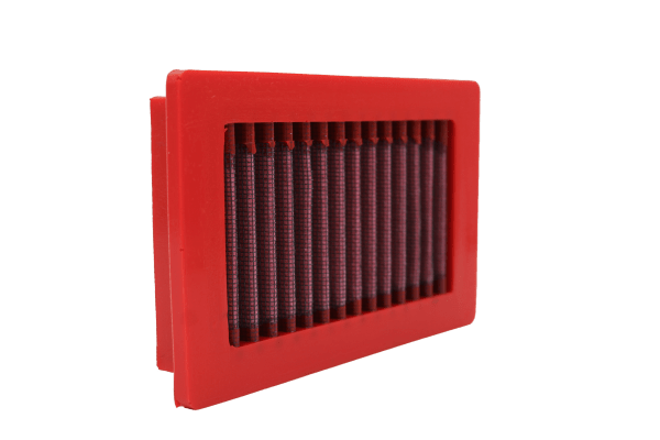 BMC FM387/04 washable motorcycle air filter – alternate low-edge view