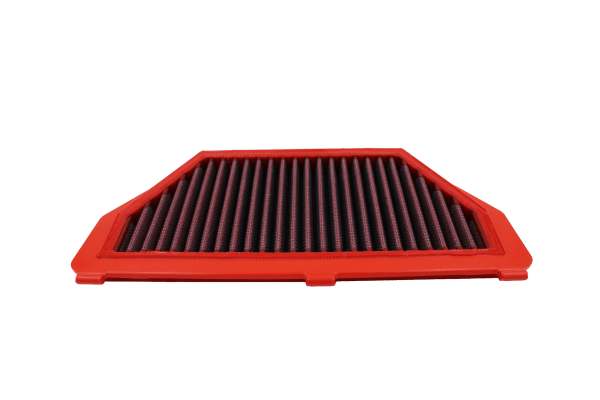 BMC FM478/04 washable motorcycle air filter – low front-edge view